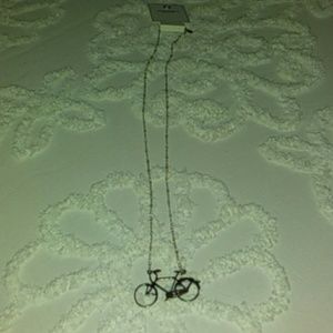 Old fashioned bicycle necklace